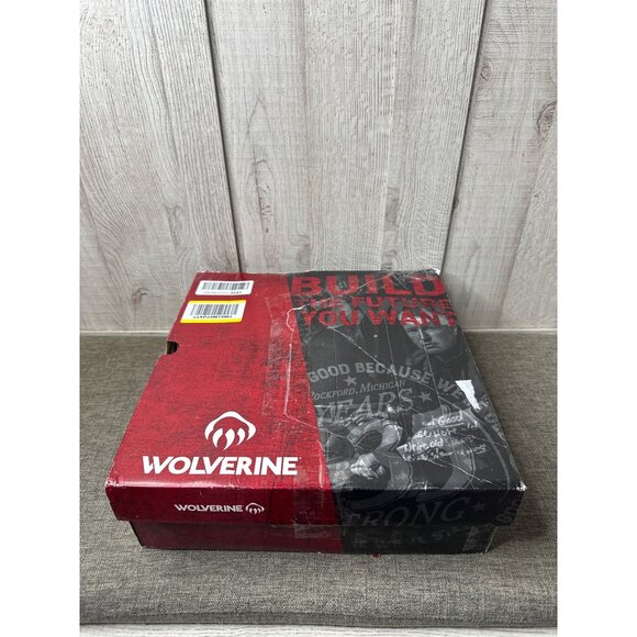 Wolverine Mens Brown Leather 10" Work Boots Size 9.5 Extra Wide Waterproof - Picture 10 of 10